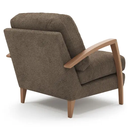 Sessel Karasu - Chic, Stoff, Taupe