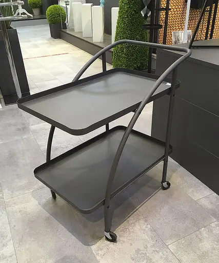 Servierwagen- Metall Anthrazit, BHT ca. 66x69x42 cm