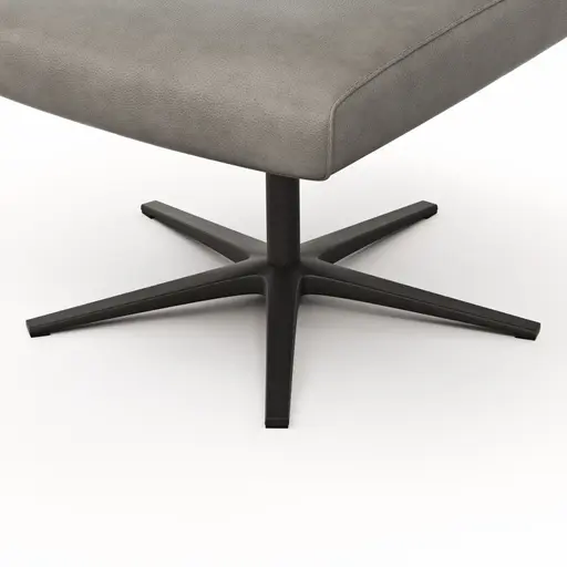 Hocker Noto Relax II - Leder, Eisengrau