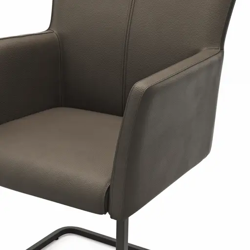 Armlehnstuhl 4110 - Leder, Olive