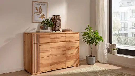 Kommode Tigris - Kernbuche massiv, geölt