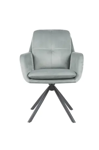 Armlehnstuhl - drehbar, Samtvelour, Mint