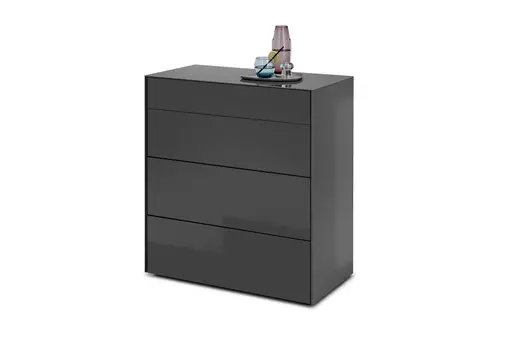 Kommode - B ca. 82 cm, Anthrazit