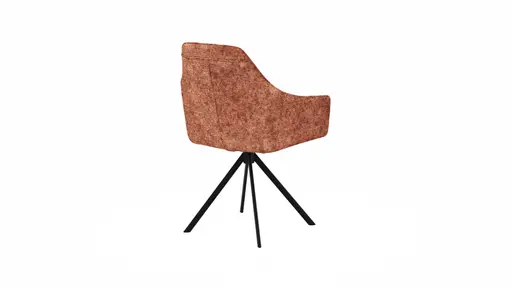 Armlehnstuhl Pinto - drehbar, Stoff, Orange