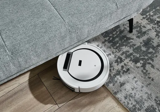 Ecksofa - Longchair links mit 3-Sitzer, Kopfteil verstellbar, Stoff, Hellblau