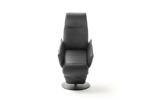 Relaxsessel Marsala - inklusive Motorischer Verstellung und Aufstehhilfe, Leder, Grau