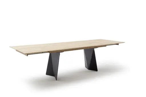 Esstisch 3100 - LB ca. 200x100 cm, beiseitig ausziehbar, Asteiche massiv, Geölt