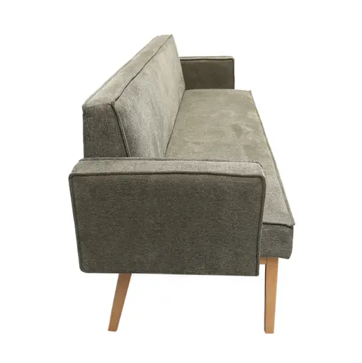 Polsterbank - Breite ca. 220 cm, Stoff, Olivgrün