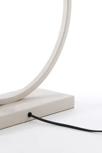 Lampfuß - LBH ca. 40x12,5x52 cm, Creme