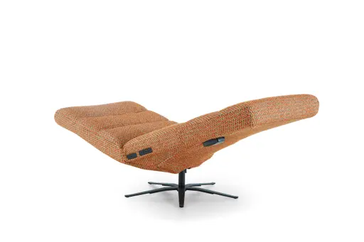 Liege - Relaxfunktion motorisch mit Akku, Stoff, Orange