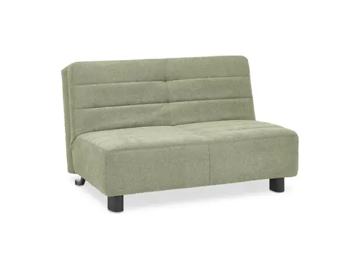 Faltsofa Easy - 2-Sitzer ohne Armlehne, ca. 140 cm inkl. Schlaffunktion, Stoff, Grün