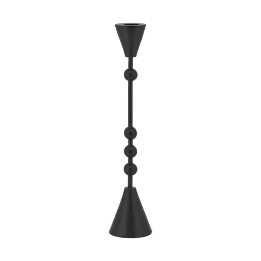 Kerzenleuchter - DH ca. 6x28 cm, Schwarz
