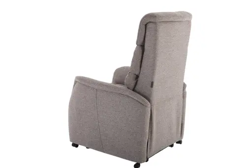 TV-Sessel MARLO - Aufstehhilfe, Relaxfunktion, Kopfteilverstellung, Stoff, Braunbeige