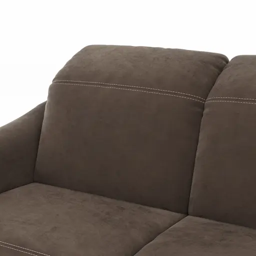 Sofa Canterbury - 2,5-Sitzer, Stoff, Dunkelbraun