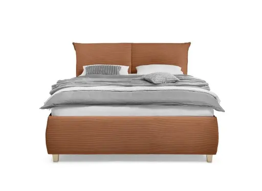 Bettgestell ALICA- Liegefläche ca. 180x200 cm, Stoff, Kupfer