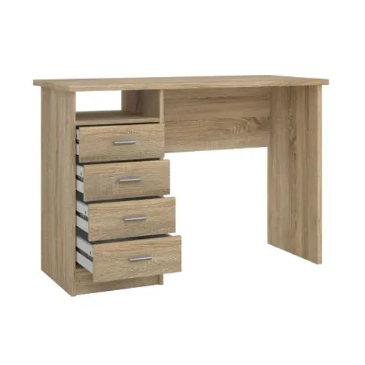 Schreibtisch - LB ca. 110x49 cm, Eiche Struktur Nachbildung