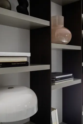 Wohnwand 3900 - Lack matt, hellgrau