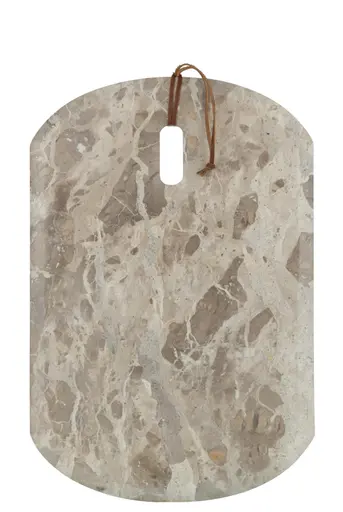 Servier-Brett - LBH ca. 45x30x2 cm, Marmor Beige