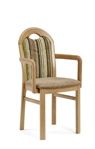 Polsterstuhl - Stoff, mehrfarbig, Grün