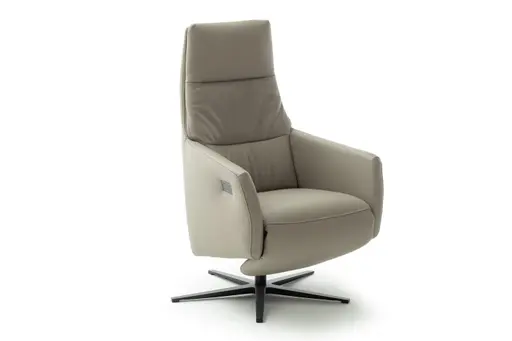 Sessel Possitano - motor. Relaxfunktion mit Herz-Waage-Funktion, Leder, Beige