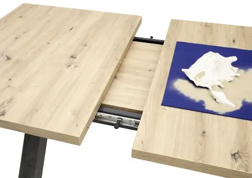 Ausziehtisch- LB ca. 140-190x90 cm, Eiche Dekor, Graphit