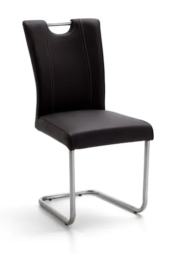 Freischwinger - Leder, Anthrazit