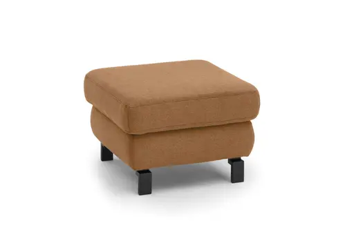 Hocker CALM PLUS 2.0 - BL ca. 66x66 cm, Stoff, Rotbraun