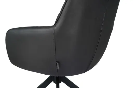 Armlehnstuhl MANON - drehbar, Stoff, Schwarz