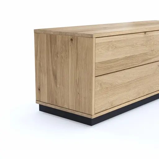 Garderobenkombination Williston - Korpus Wildeiche bianco / Front sandgestrahlt