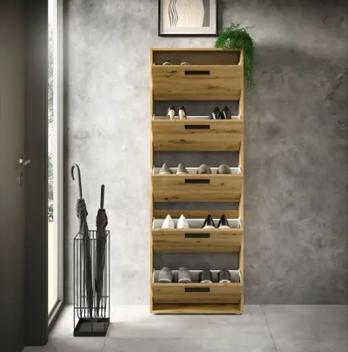 Schuhkipper - B ca. 59 cm, Artisan Eiche Nachbildung