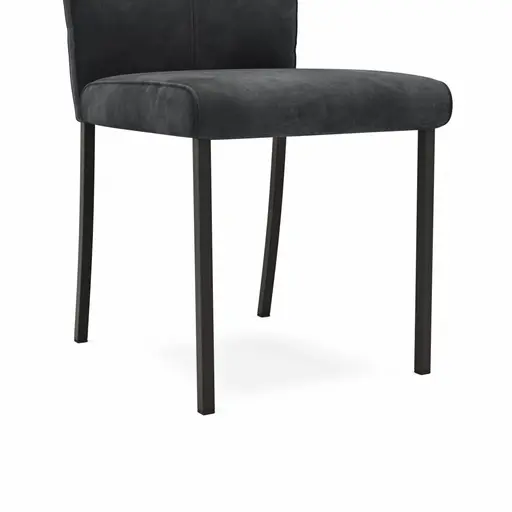 Stuhl 4110 - Stoff, Anthrazit