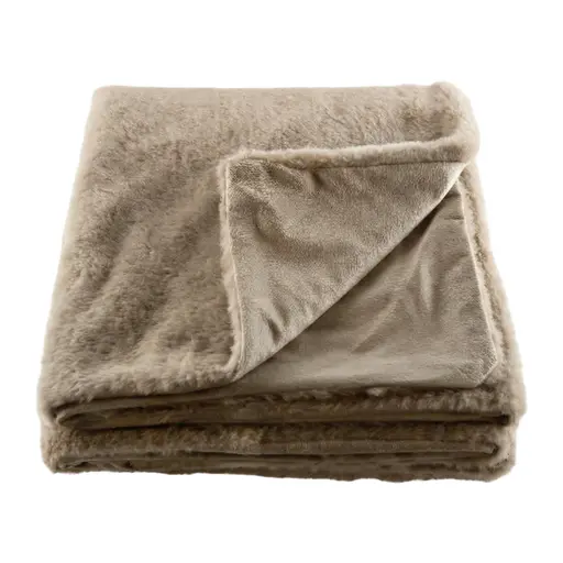 Plaid - BL ca. 130x150 cm, Taupe