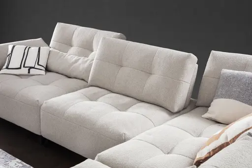 Sessel Comodo - 1-Sitzer, Stoff, Offwhite