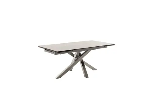 Esstisch - ausziehbar, BL ca. 90X180(260) cm, Keramik, Grau marmoriert