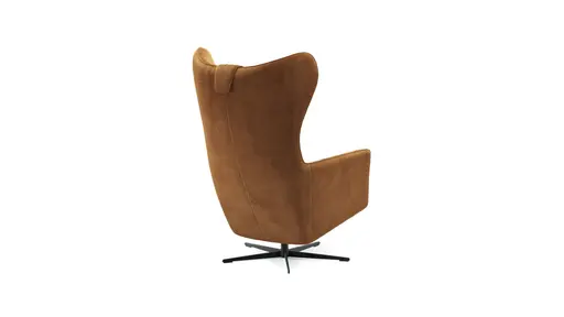 Relaxsessel Clemens - Größe M, inkl. Relaxfunktion (motorisch), Kopfstütze, Stoff,  Gold