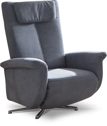 Relaxsessel - Relaxfunktion (manuell), Flachgewebe, Hellblau