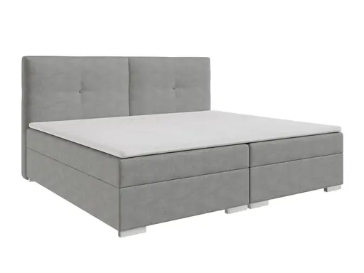 Boxspringbett- Liegefläche ca. 240x200 cm, Grau