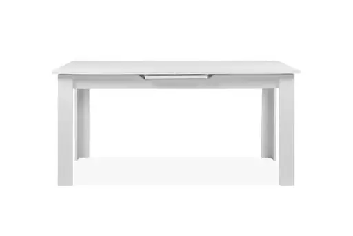 Esstisch - ausziehbar, LB ca. 160x80 cm, Weiß