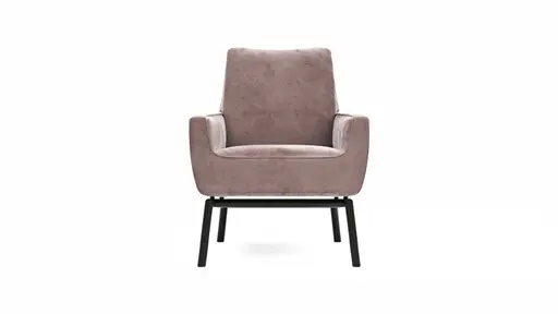 Sessel Matina - Größe L, Velour, Mauve