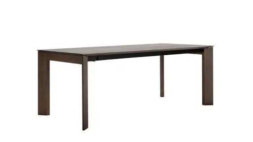 Esstisch Saratoga - ausziehbar, LB ca. 180x95 cm, Buche massiv, silbergrau geölt