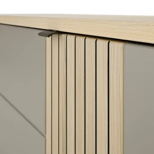 Hängeschuhschrank - B ca. 133 cm, Riva Eiche Nachbildung, Basalt