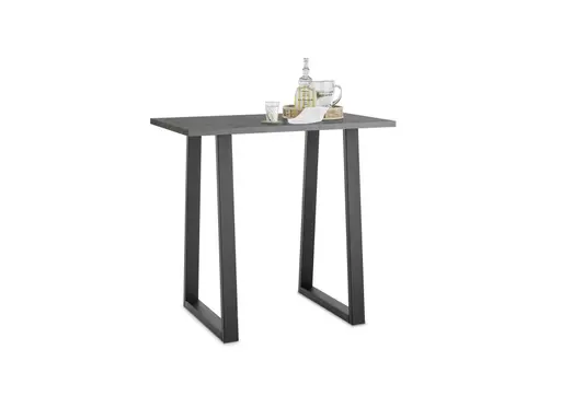 Bartresentisch - LB ca. 120x70 cm, Graphit, Schwarz