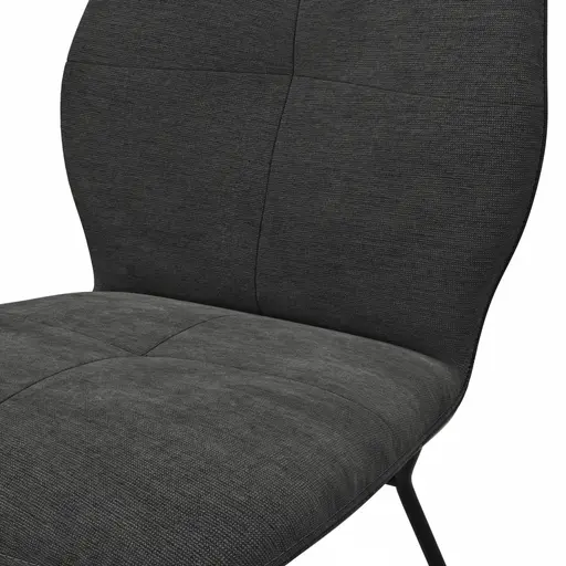Stuhl Dinner - Stoff, Anthrazit