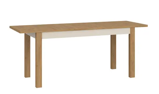 Esstisch - ausziehbar, LB ca. 140x85 cm, Stone Eiche Nachbildung, Kaschmir