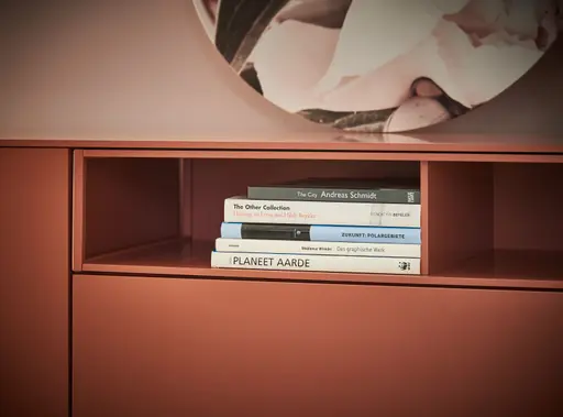 Sideboard Catona - Lack matt, Weinbeere