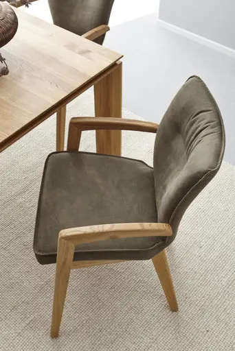 Armlehnstuhl Wilshere - Stoff, Dunkelgrün