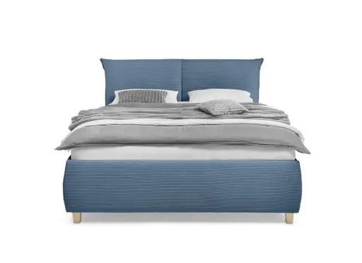 Bettgestell ALICA- Liegefläche ca. 180x200 cm, Stoff, Blau