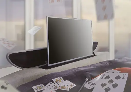 Boxspringbett JELLA MIX- Liegefläche ca. 180x200 cm, Stoff, Beige