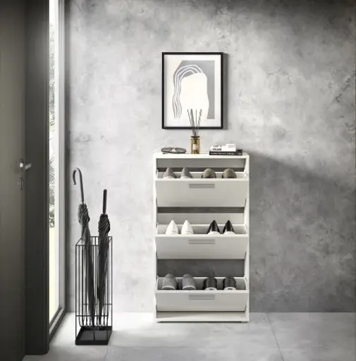 Schuhkipper - B ca. 59 cm, Weiß