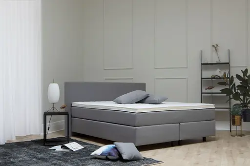 Boxspringbett Rima - Liegefläche ca. 180 x 200 cm, Stoff, Zink